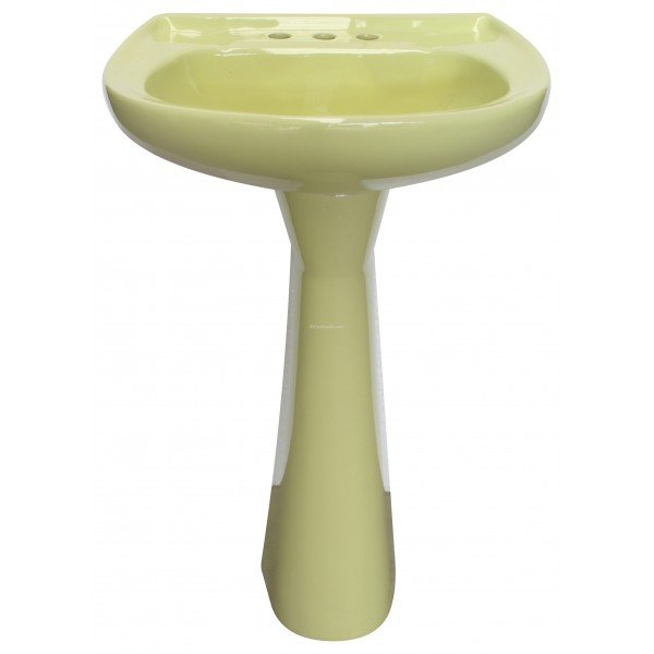 Mexican Talavera Pedestal Sink Amarillo